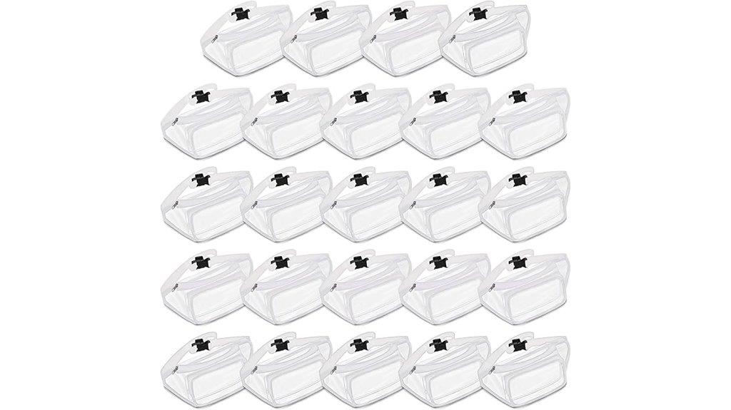 24 pack clear waist bags