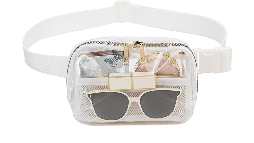 adjustable clear fanny pack
