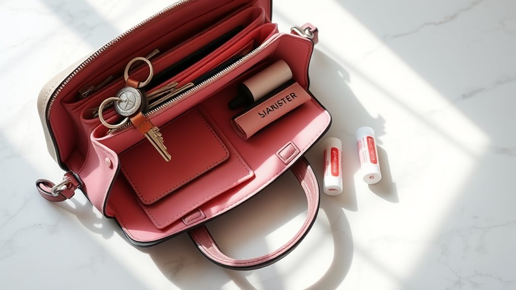 assess purse organization system