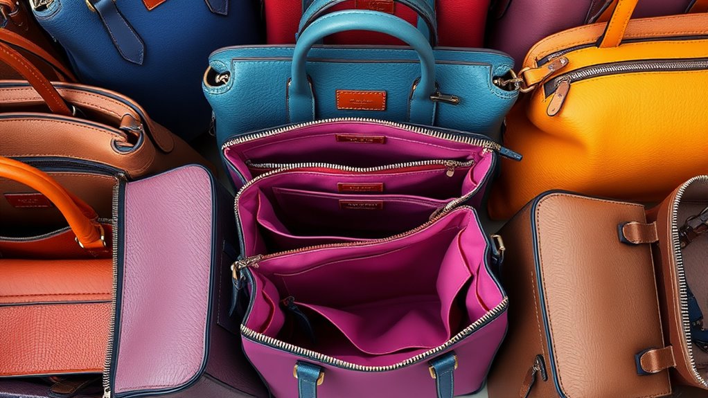 bag organization and compartments