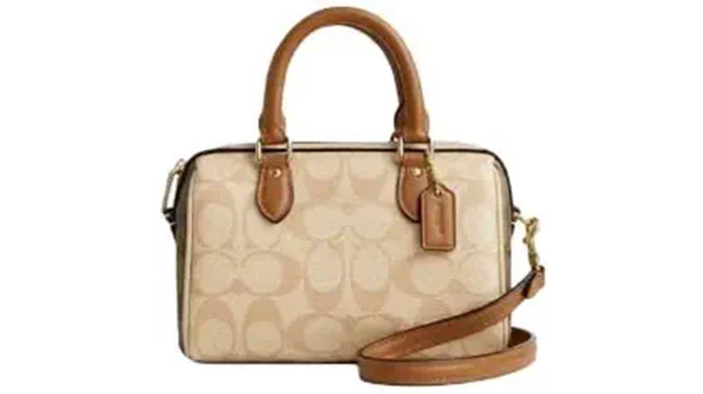 beige brown crossbody bag