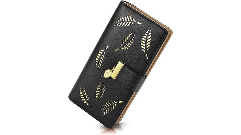 black leather bifold wallet