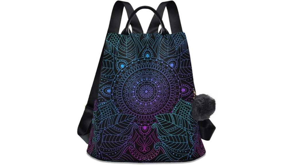 boho ethnic mandala backpack
