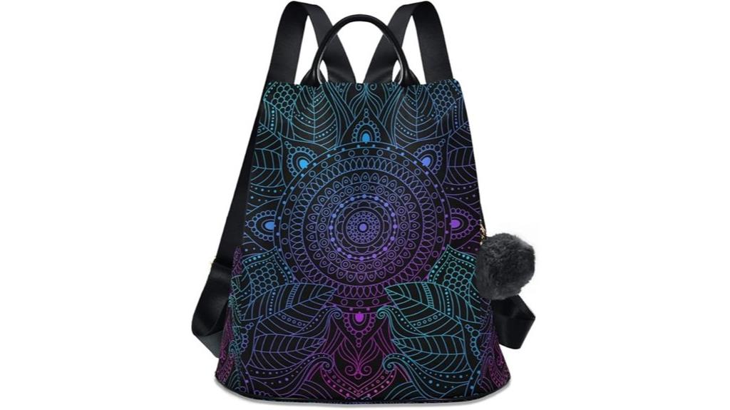 boho ethnic mandala backpack
