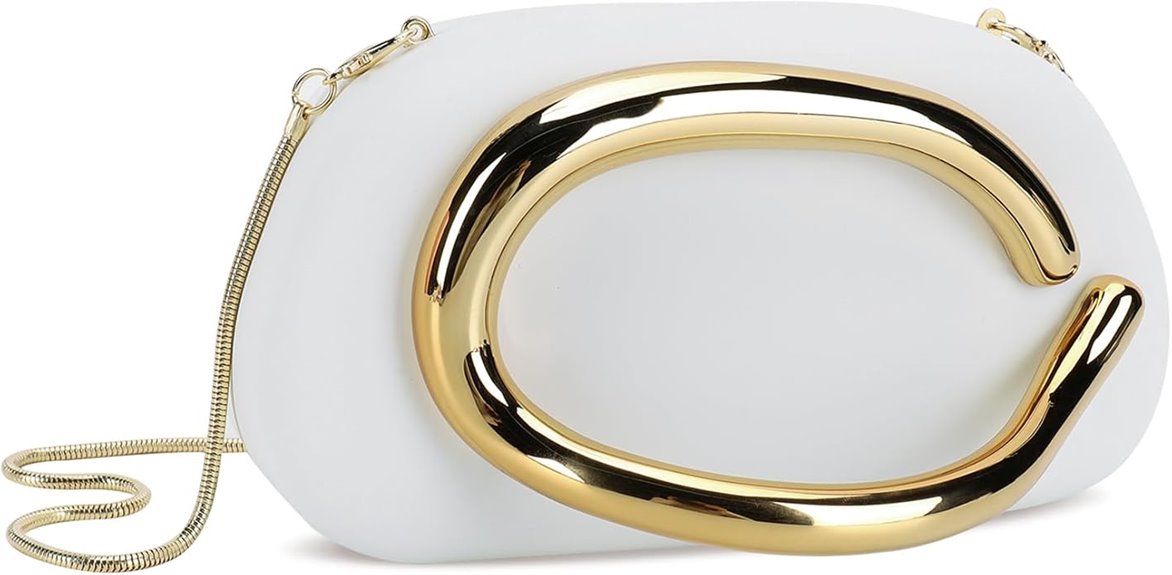 burgundy clutch with gold