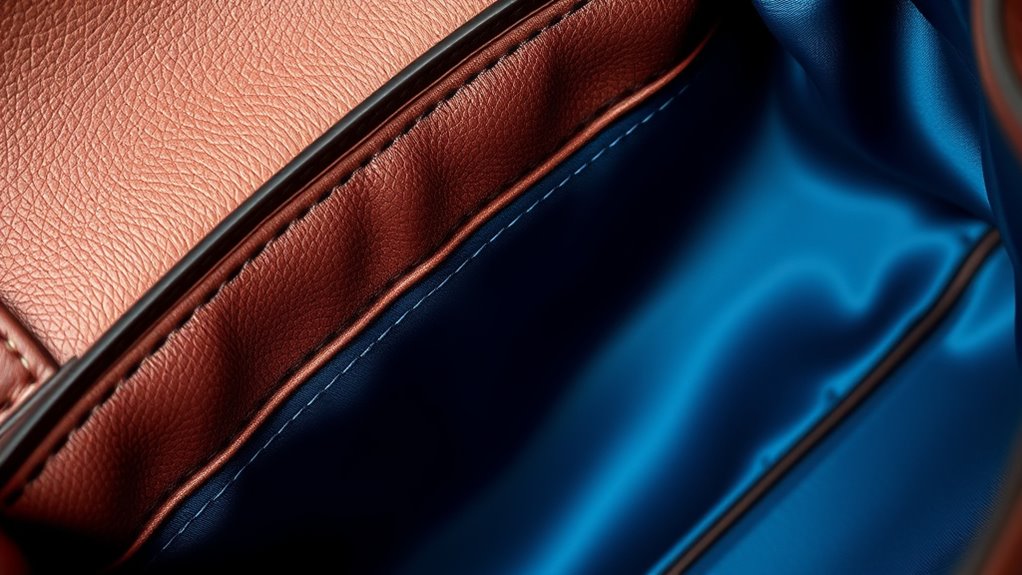 careful lining craftsmanship details