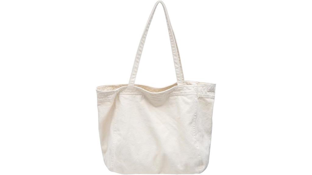casual canvas shoulder bag