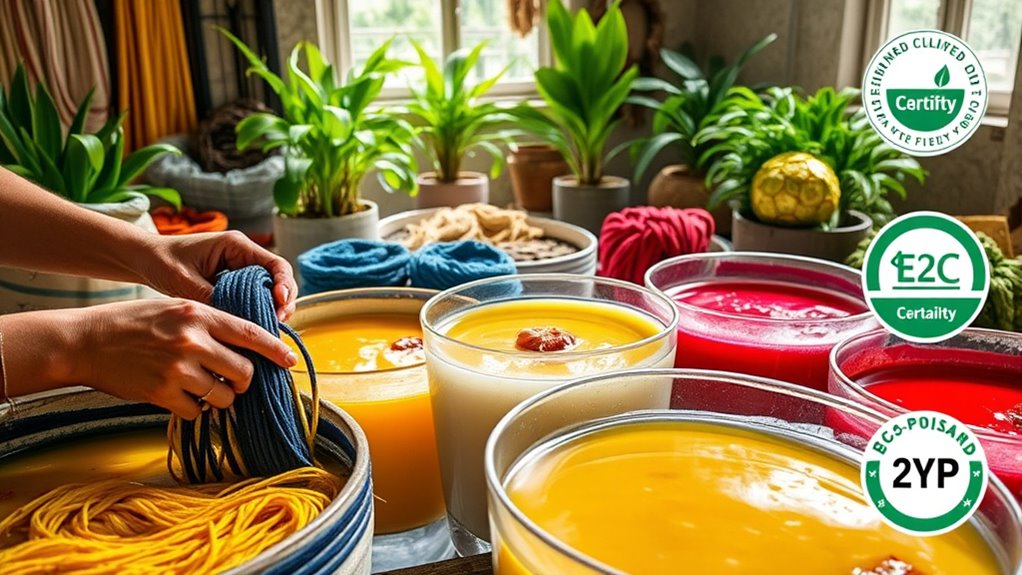 certifications ensure sustainable dyeing