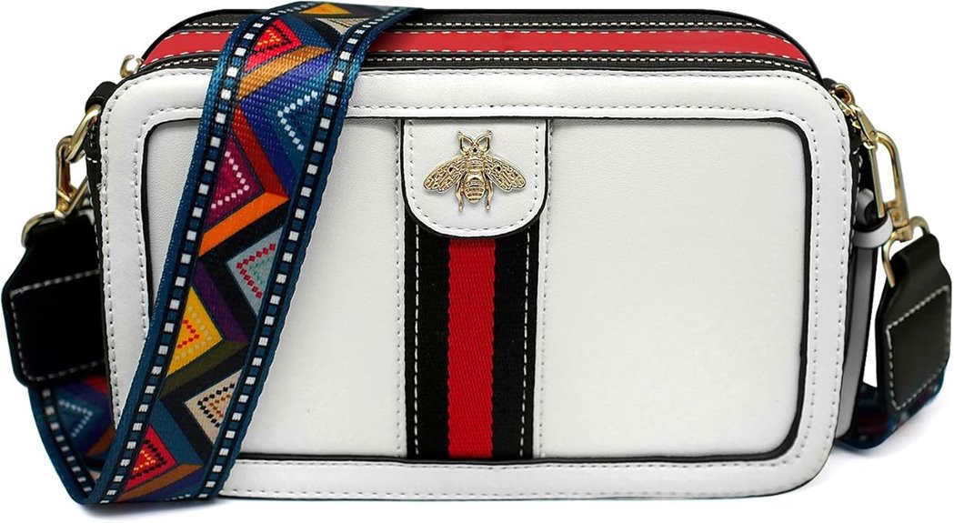 chic bee crossbody purse