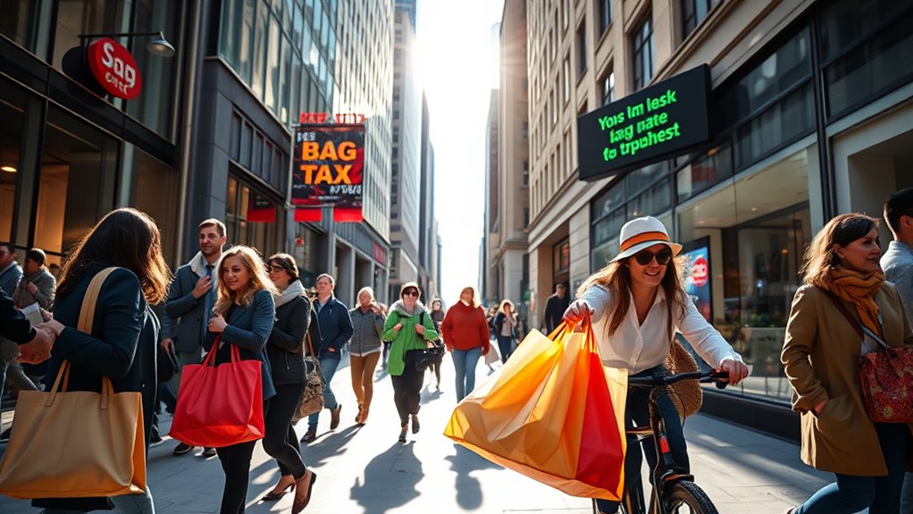 cities charging for plastic bags