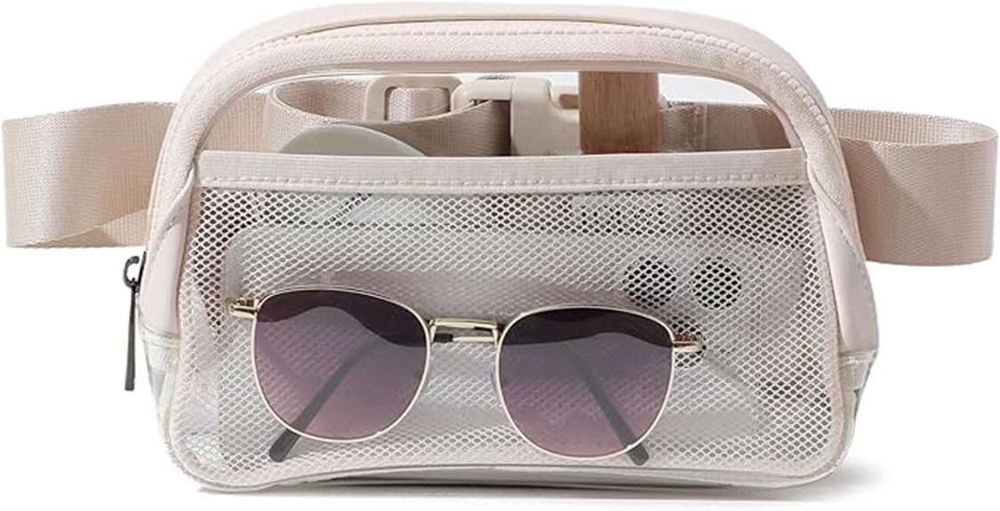clear sports fanny pack