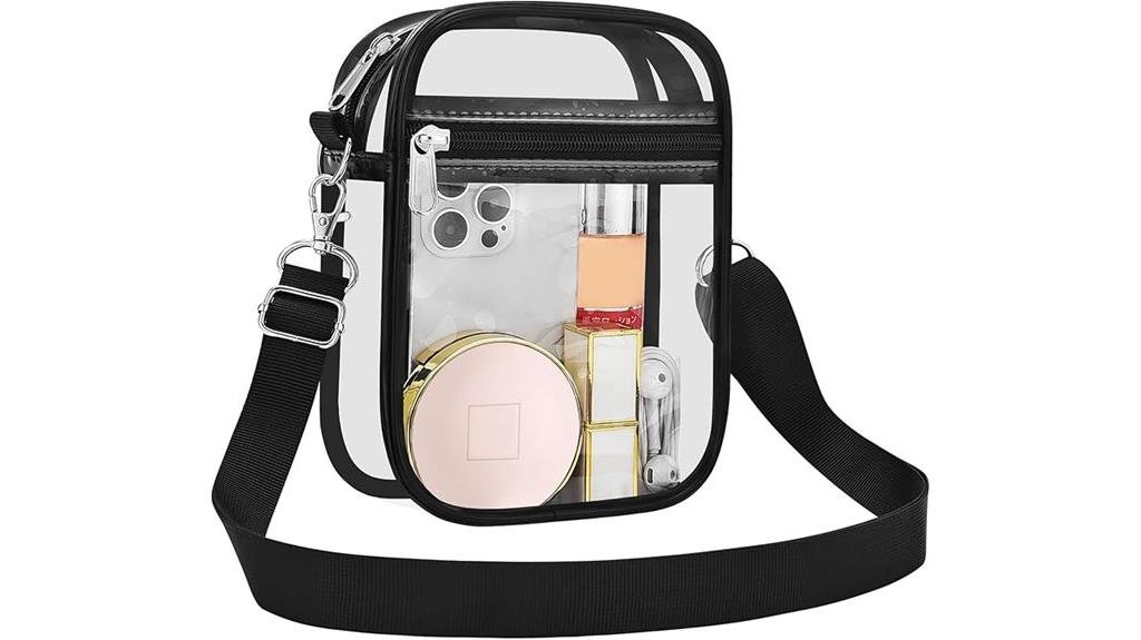 clear stadium crossbody bag