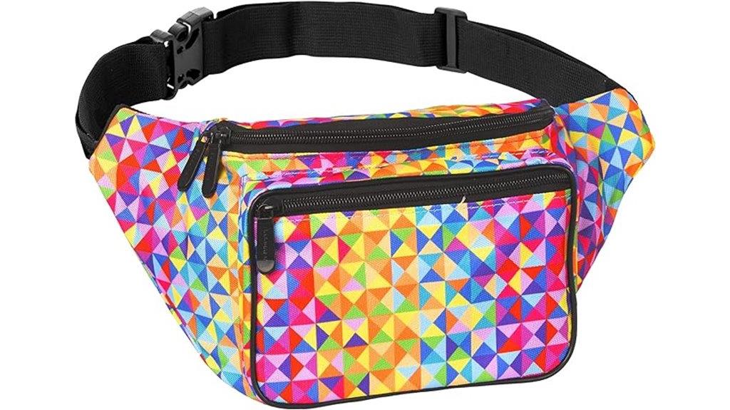 colorful unisex waist bag