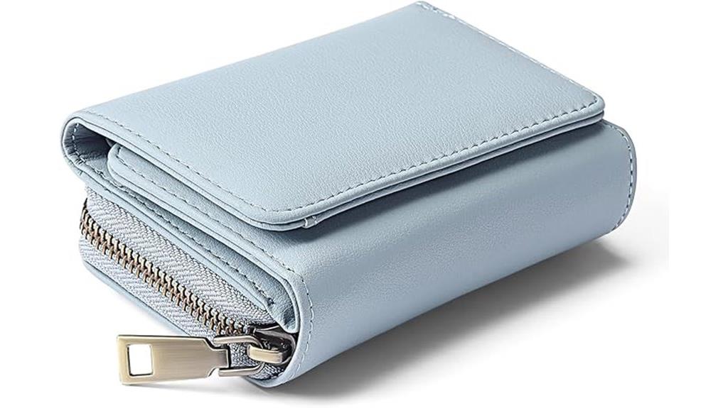 compact leather rfid wallet