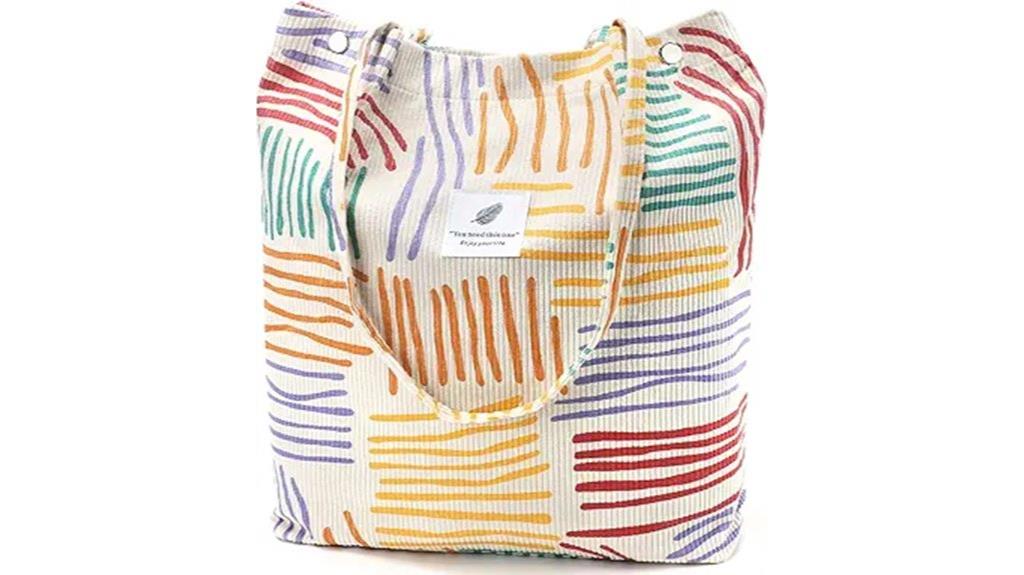 corduroy women s tote bag