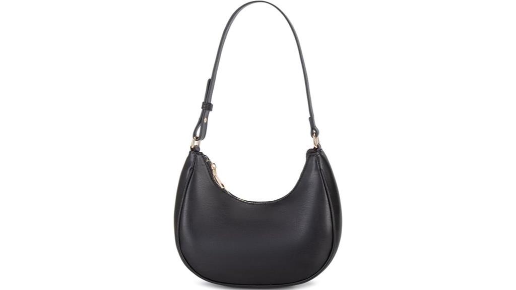 crescent shape zipper bag