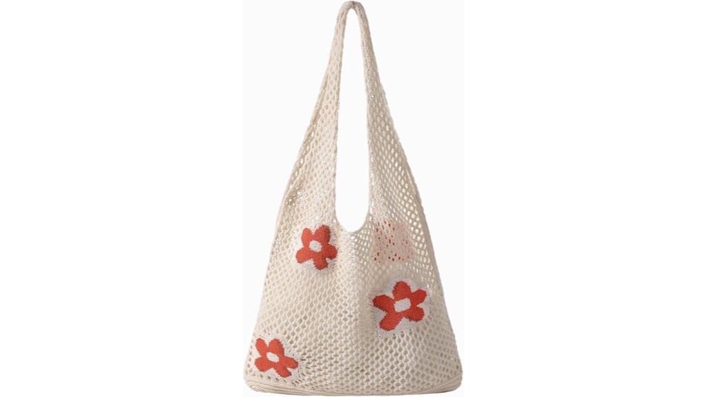 crochet beach tote bag