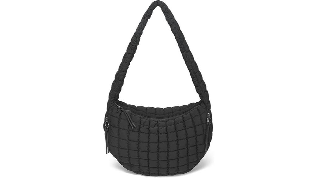 cute cat pattern puffer tote