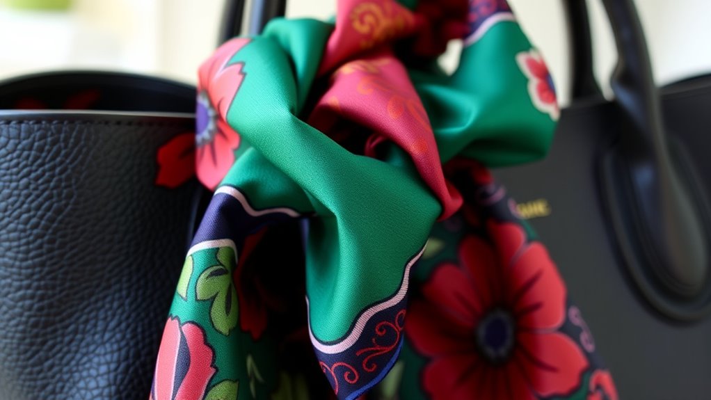 diy scarf bag handle