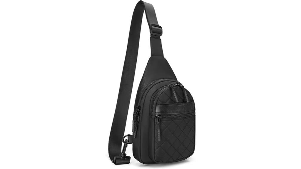 double compartment sling bag