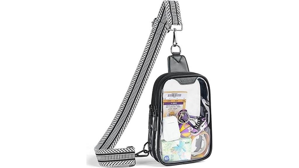 double zip stadium bag