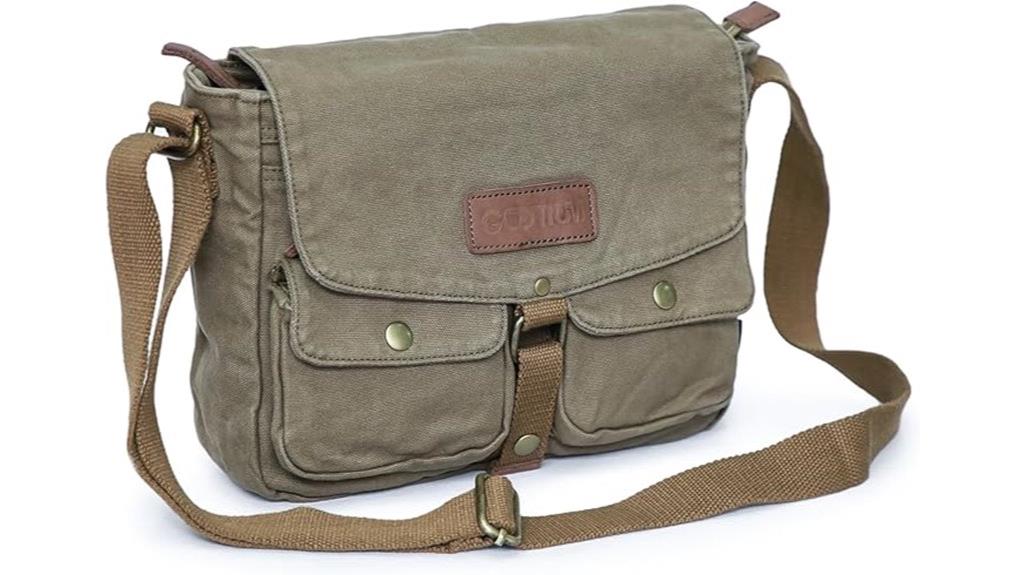 durable canvas messenger bag