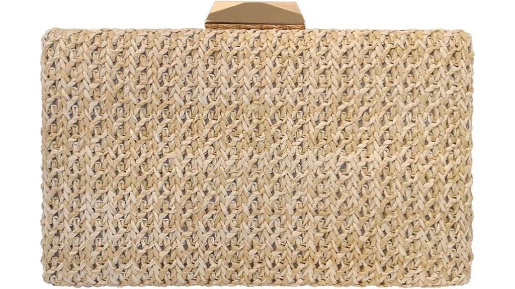 eco friendly straw clutch