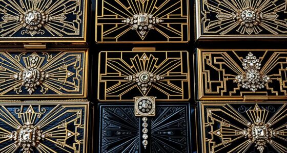 elegant art deco clutch collection