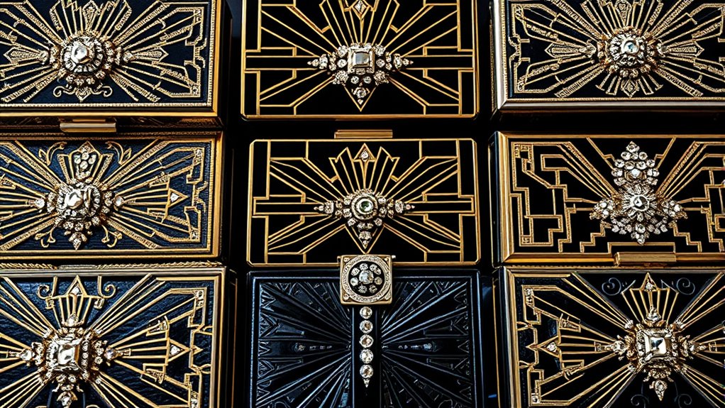 elegant art deco clutch collection