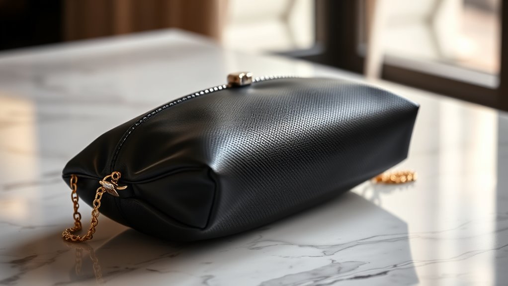 elegant black clutch options