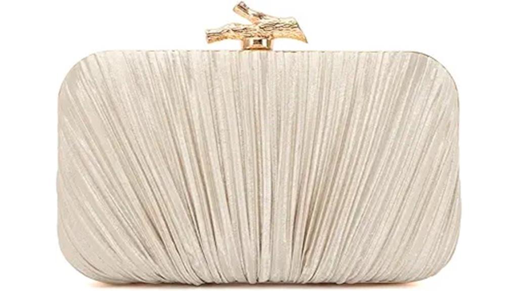 elegant chain clutch purse