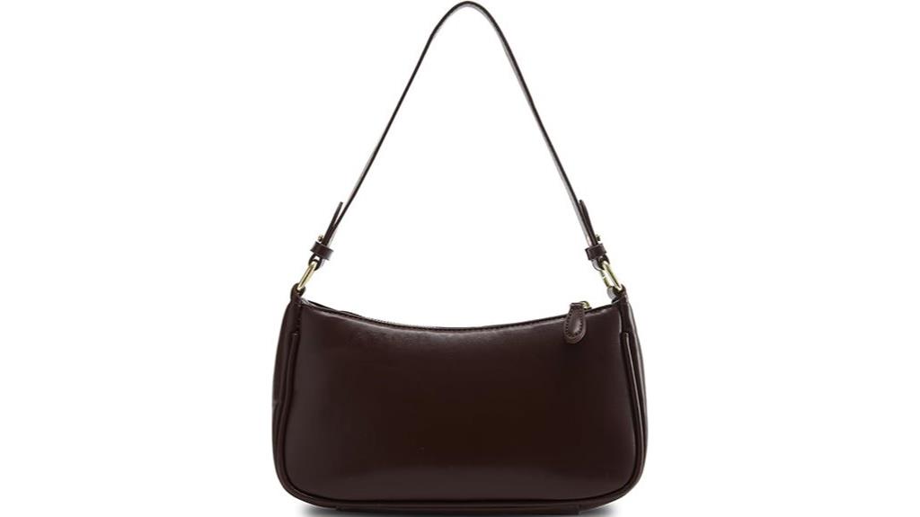 elegant crescent shaped handbag