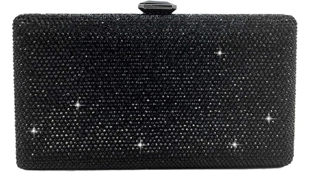 elegant crystal evening bag