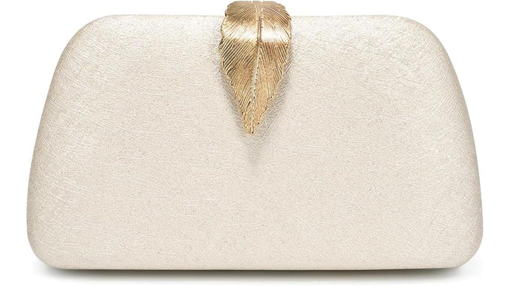 elegant glitter clutch bag