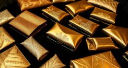 elegant gold evening clutches