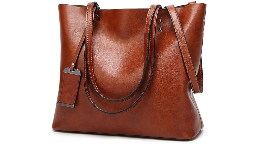 elegant leather handbag
