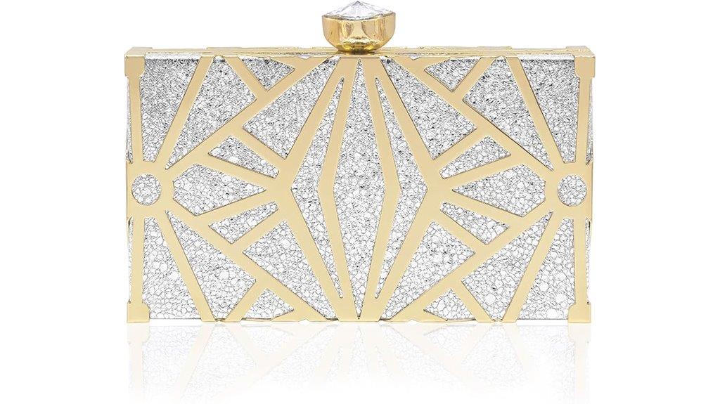 elegant milisente gold clutch