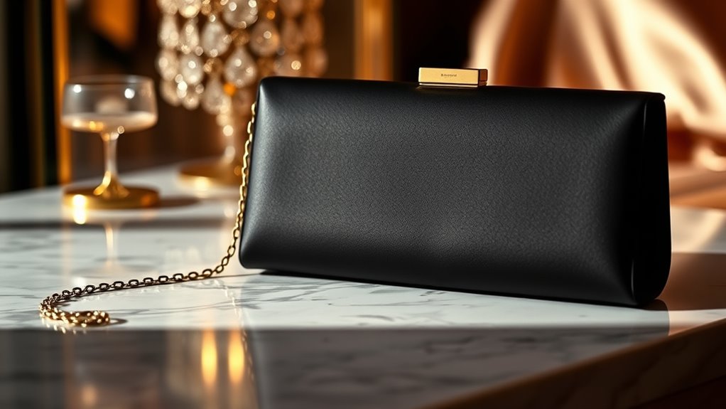 elegant minimalist evening clutches