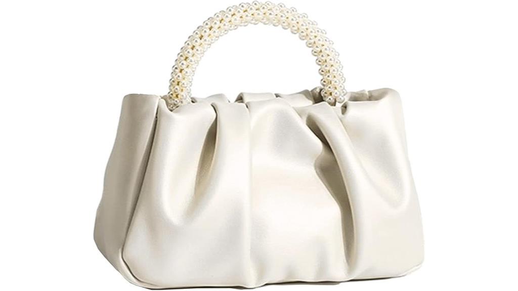elegant pearl evening bag