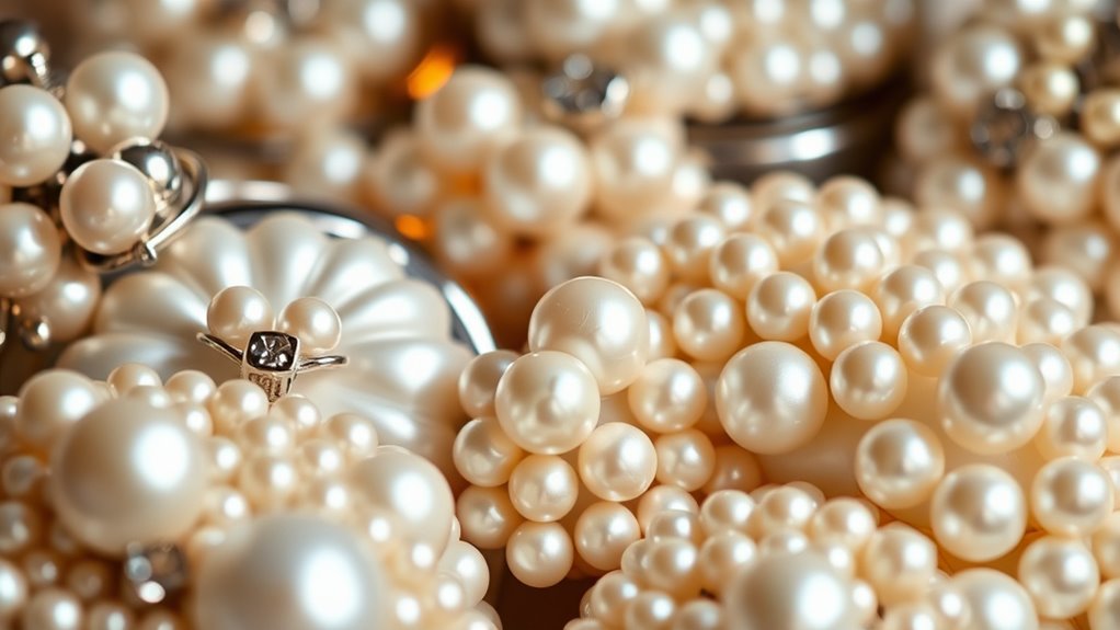 elegant pearl evening clutches
