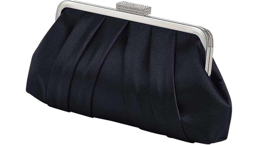 elegant pleated clutch