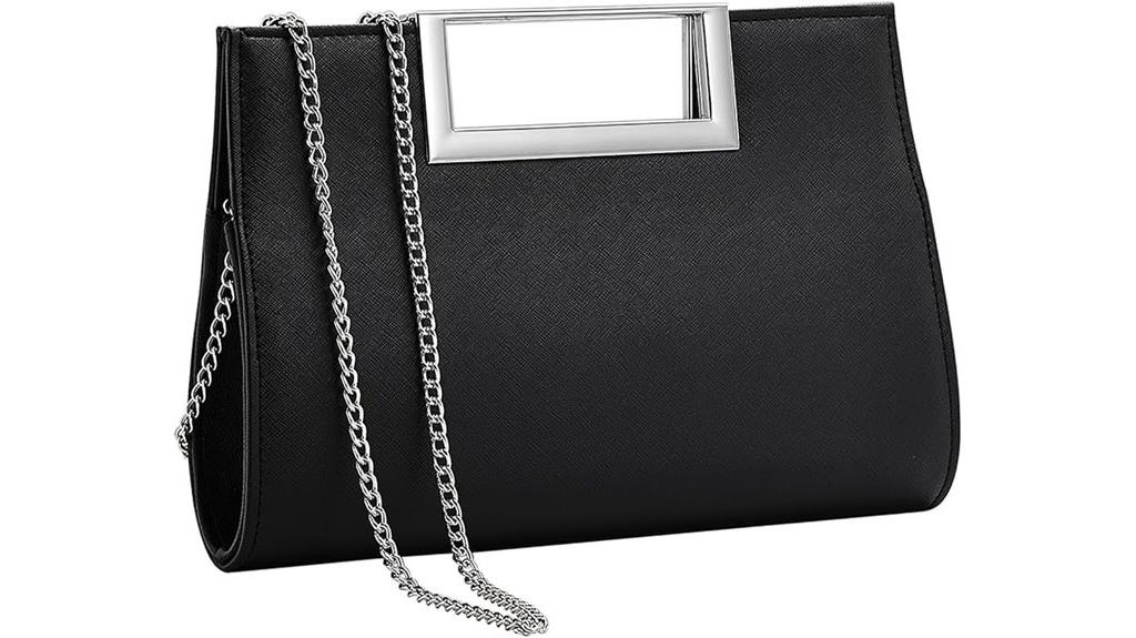elegant pu leather clutch
