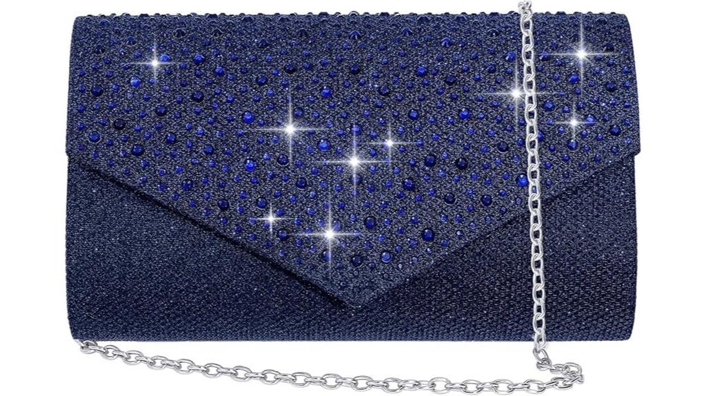 elegant rhinestone clutch purse