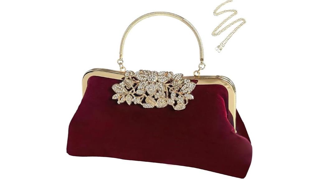 elegant rhinestone evening clutch