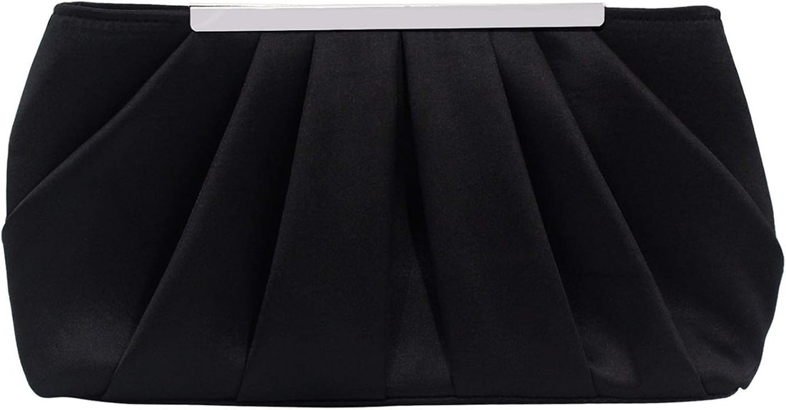 elegant satin clutch bag