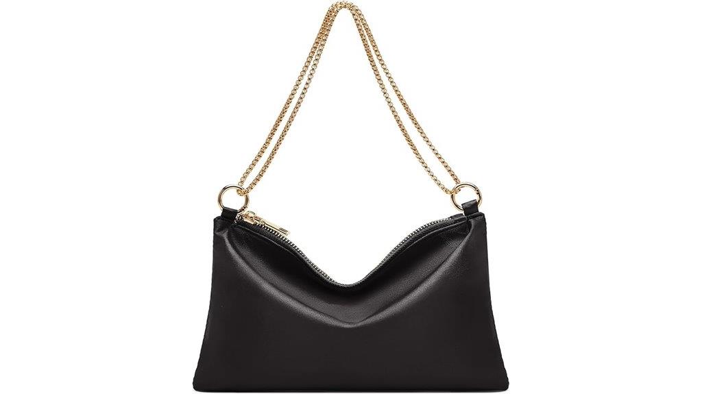 elegant satin evening bag