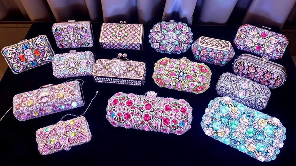 elegant sparkling evening accessories