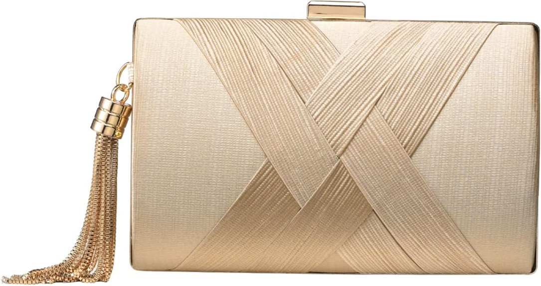 elegant tassel clutch bag