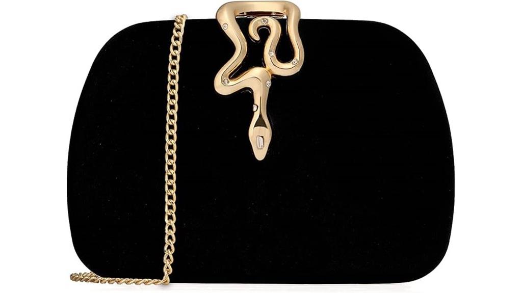 elegant velvet evening clutch
