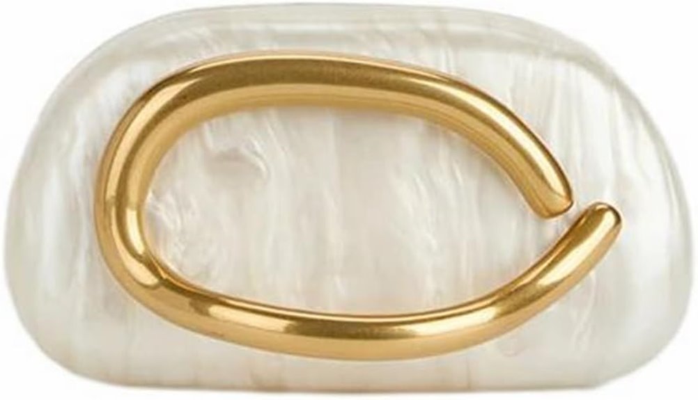 elegant women s acrylic clutch